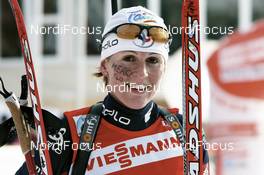 Biathlon - IBU Biathlon World Final 2007, 12.5 km mass start women, 18.03.2007 - Khanty Mansiysk (RUS): Sandrine Bailly (FRA) 