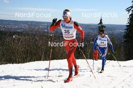 Cross-Country - FIS world cup cross-country, 50 km men classical, 17.03.07 - Holmenkollen (NOR): Simen Oestensen (NOR), Roland Clara (ITA).