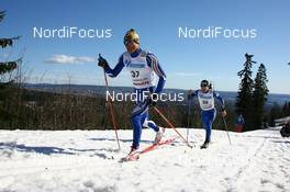 Cross-Country - FIS world cup cross-country, 50 km men classical, 17.03.07 - Holmenkollen (NOR): Girogio di Centa (ITA), Martin Bajcicak (SVK).