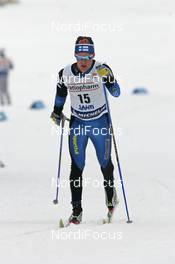 Cross Country - FIS World Cup Cross Country - Cross Country 15 km C men - Lahti (FIN) - 11.03.07: Sami Jauhojaervi (FIN) 