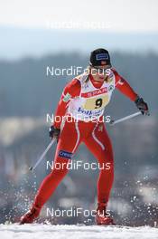 Cross-Country - FIS world cup cross-country final, relay women 4x5 km, 25.03.07 - Falun (SWE): Astrid Jacobsen (NOR).