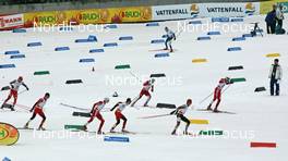 Nordic Combined - FIS World Cup Nordic Combined - Nordic Combined Sprint 7,5 km  - Lahti (FIN) - 10.03.07: Hurricane Start in Lahti Skistadium