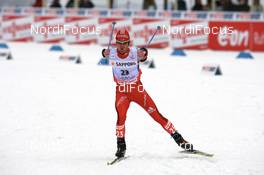 Nordic Combined - FIS Nordic World Ski Championchips nordic combined, individual Gundersen HS100/15km, 03.03.07 - Sapporo (JPN): Seppi Hurschler (SUI).
