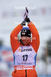 Nordic Combined - FIS Nordic World Ski Championchips nordic combined, individual Gundersen HS100/15km, 03.03.07 - Sapporo (JPN): Felix Gottwald (AUT).