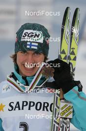 Ski Jumping - FIS Nordic World Ski Championchips - Nordic Combined Individual 15 km - Sapporo (JPN) - 03.03.07: 3rd Anssi Koivuranta (FIN)