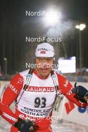 29.11.2007, Kontiolahti, Finland (FIN): Halvard Hanevold (NOR) - IBU world cup biathlon, individual men, Kontiolahti (FIN). www.nordicfocus.com. c Manzoni/NordicFocus. Every downloaded picture is fee-liable.