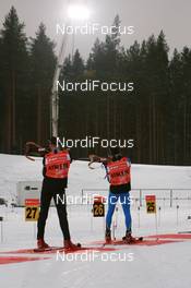 28.11.2007, Kontiolahti, Finland (FIN): Athletes at the shooting range - IBU world cup biathlon, individual men, training, Kontiolahti (FIN). www.nordicfocus.com. c Manzoni/NordicFocus. Every downloaded picture is fee-liable.