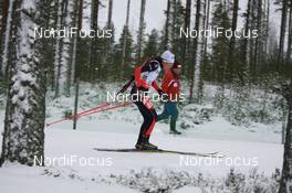 29.11.2007, Kontiolahti, Finland (FIN): Sylvie Becaert (FRA) - IBU world cup biathlon, individual women, Kontiolahti (FIN). www.nordicfocus.com. c Manzoni/NordicFocus. Every downloaded picture is fee-liable.