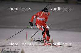 01.12.2007, Kontiolahti, Finland (FIN): Simon Eder (AUT)  - IBU world cup biathlon, sprint men, Kontiolahti (FIN). www.nordicfocus.com. c Manzoni/NordicFocus. Every downloaded picture is fee-liable.