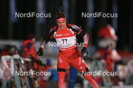01.12.2007, Kontiolahti, Finland (FIN): Simon Hallenbarter (SUI) - IBU world cup biathlon, sprint men, Kontiolahti (FIN). www.nordicfocus.com. c Manzoni/NordicFocus. Every downloaded picture is fee-liable.