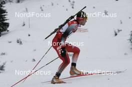 08.12.2007, Hochfilzen (AUT): Claudio Boeckli (SUI) - IBU World Cup biathlon, pursuit men - Hochfilzen (AUT). www.nordicfocus.com. c Furtner/NordicFocus. Every downloaded picture is fee-liable.