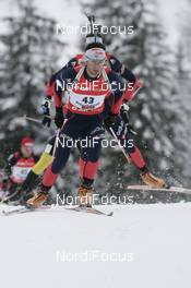 08.12.2007, Hochfilzen (AUT): Simon Fourcade (FRA) - IBU World Cup biathlon, pursuit men - Hochfilzen (AUT). www.nordicfocus.com. c Furtner/NordicFocus. Every downloaded picture is fee-liable.