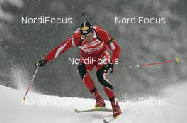 09.12.2007, Hochfilzen (AUT): Ludwig Gredler (AUT) - IBU World Cup biathlon, relay men - Hochfilzen (AUT). www.nordicfocus.com. c Furtner/NordicFocus. Every downloaded picture is fee-liable.