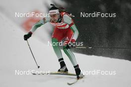 09.12.2007, Hochfilzen (AUT): Vladimir Miklashevsky (BLR) - IBU World Cup biathlon, relay men - Hochfilzen (AUT). www.nordicfocus.com. c Furtner/NordicFocus. Every downloaded picture is fee-liable.