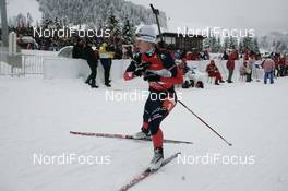 09.12.2007, Hochfilzen (AUT): Sandrine Bailly (FRA) - IBU World Cup biathlon, relay women - Hochfilzen (AUT). www.nordicfocus.com. c Furtner/NordicFocus. Every downloaded picture is fee-liable.