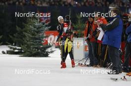 29.12.2007, Gelsenkirchen, Germany (GER): Kathrin Hitzer (GER) and Michela Ponza (ITA) - Biathlon World Team Challenge WTC AufSchalke - Gelsenkirchen (GER). www.nordicfocus.com. c Felgenhauer/NordicFocus. Every downloaded picture is fee-liable.
