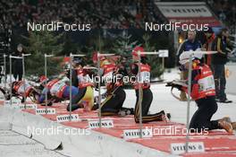 29.12.2007, Gelsenkirchen, Germany (GER): start of the shoot out final - Biathlon World Team Challenge WTC AufSchalke - Gelsenkirchen (GER). www.nordicfocus.com. c Felgenhauer/NordicFocus. Every downloaded picture is fee-liable.