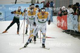 27.10.2007, Duesseldorf, Germany (GER): Thobias Fredriksson (SWE), Peter Larsson (SWE) - FIS world cup cross-country, individual sprint, Duesseldorf. www.nordicfocus.com. c Felgenhauer/NordicFocus. Every downloaded picture is fee-liable.