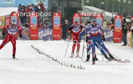 27.10.2007, Duesseldorf, Germany (GER): Natalia Matveeva (RUS), leading group, left side Marit Bjoergen (NOR)  - FIS world cup cross-country, individual sprint, Duesseldorf. www.nordicfocus.com. c Hemmersbach/NordicFocus. Every downloaded picture is fee-liable.