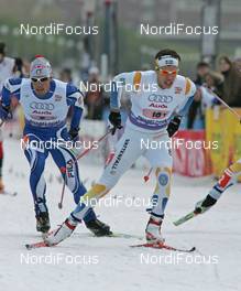 28.10.2007, Duesseldorf, Germany (GER): Marcus Hellner (SWE) in front of Renato Pasini (ITA)  - FIS world cup cross-country, team sprint, Duesseldorf. www.nordicfocus.com. c Hemmersbach/NordicFocus. Every downloaded picture is fee-liable.