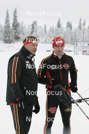 22.11.2007, Beitostoelen, Norway (NOR): l-r: Jochen Behle (GER), headcoach cross-country, Janko Neuber  - FIS world cup cross-country, training, Beitostoelen. www.nordicfocus.com. c Furtner/NordicFocus. Every downloaded picture is fee-liable.