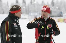 22.11.2007, Beitostoelen, Norway (NOR): l-r: Jochen Behle (GER), headcoach cross-country, Janko Neuber - FIS world cup cross-country, training, Beitostoelen. www.nordicfocus.com. c Furtner/NordicFocus. Every downloaded picture is fee-liable.