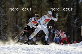 25.11.2007, Beitostoelen, Norway (NOR): Anders Soedergren (SWE), Tom Reichelt (GER)  - FIS world cup cross-country, relay men, Beitostoelen. www.nordicfocus.com. c Furtner/NordicFocus. Every downloaded picture is fee-liable.