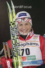 02.12.2007, Kuusamo, Finland (FIN): Astrid Jacobsen (NOR) - FIS world cup cross-country, 10km C women, Kuusamo (FIN). www.nordicfocus.com. c Furtner/NordicFocus. Every downloaded picture is fee-liable.