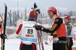 02.12.2007, Kuusamo, Finland (FIN): Lukas Bauer (CZE), Axel Teichmann (GER), emotion - FIS world cup cross-country, 15km men, Kuusamo (FIN). www.nordicfocus.com. c Felgenhauer/NordicFocus. Every downloaded picture is fee-liable.