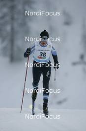02.12.2007, Kuusamo, Finland (FIN): Nikolay Chebotko (KAZ) - FIS world cup cross-country, 15km C men, Kuusamo (FIN). www.nordicfocus.com. c Furtner/NordicFocus. Every downloaded picture is fee-liable.