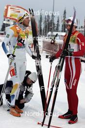 01.12.2007, Kuusamo, Finland (FIN): l-r:  Bjoern Lind (SWE),Jon Kristian Dahl (NOR)  - FIS world cup cross-country, individual sprint, Kuusamo (FIN). www.nordicfocus.com. c Felgenhauer/NordicFocus. Every downloaded picture is fee-liable.