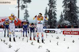 01.12.2007, Kuusamo, Finland (FIN): l-r:  Mats Larsson (SWE),Emil Joensson (SWE)  - FIS world cup cross-country, individual sprint, Kuusamo (FIN). www.nordicfocus.com. c Felgenhauer/NordicFocus. Every downloaded picture is fee-liable.