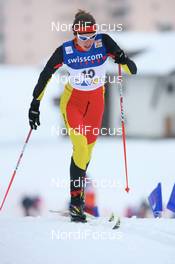 08.12.2007, Davos (SUI): Laura Orgue (ESP) - FIS World Cup cross-country, 10km women - Davos (SUI). www.nordicfocus.com. c Manzoni/NordicFocus. Every downloaded picture is fee-liable.