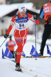 08.12.2007, Davos (SUI): Therese Johaug (NOR) - FIS World Cup cross-country, 10km women - Davos (SUI). www.nordicfocus.com. c Manzoni/NordicFocus. Every downloaded picture is fee-liable.