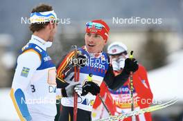 09.12.2007, Davos (SUI): Rene Sommerfeldt (GER) and Anders Soedergren (SWE) - FIS World Cup cross-country, relay men - Davos (SUI). www.nordicfocus.com. c Manzoni/NordicFocus. Every downloaded picture is fee-liable.