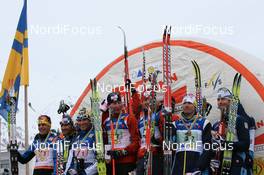 09.12.2007, Davos (SUI): the relay winners of Davos - FIS World Cup cross-country, relay men - Davos (SUI). www.nordicfocus.com. c Manzoni/NordicFocus. Every downloaded picture is fee-liable.