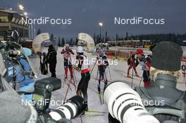 30.11.2007, Kuusamo, Finland (FIN): feature, photographers at the finish area - FIS world cup nordic combined, individual gundersen, Kuusamo (FIN). www.nordicfocus.com. c Felgenhauer/NordicFocus. Every downloaded picture is fee-liable.