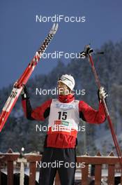 01.12.2007, Kuusamo, Finland (FIN): Johnny Spillane (USA), emotion - FIS world cup nordic combined, sprint, Kuusamo (FIN). www.nordicfocus.com. c Felgenhauer/NordicFocus. Every downloaded picture is fee-liable.