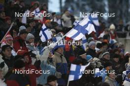 01.12.2007, Kuusamo, Finland (FIN): finnish fans, spectators - FIS world cup nordic combined, sprint, Kuusamo (FIN). www.nordicfocus.com. c Felgenhauer/NordicFocus. Every downloaded picture is fee-liable.