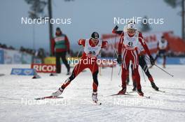 01.12.2007, Kuusamo, Finland (FIN): l-r: Marco Pichlmayer (AUT), Jonathan Felisaz (FRA)  - FIS world cup nordic combined, sprint, Kuusamo (FIN). www.nordicfocus.com. c Felgenhauer/NordicFocus. Every downloaded picture is fee-liable.