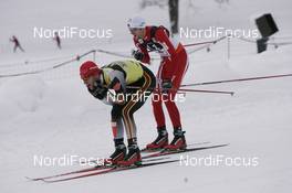 15.12.2007, Ramsau, Austria (AUT): l-r: Ronny Ackermann (GER), Magnus Moan (NOR) - FIS world cup nordic combined, mass start, Ramsau (AUT). www.nordicfocus.com. c Furtner/NordicFocus. Every downloaded picture is fee-liable.