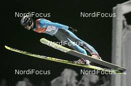 01.12.2007, Kuusamo, Finland (FIN): Nikolay Karpenko (KAZ)  - FIS world cup ski jumping, individual large hill, Kuusamo (FIN). www.nordicfocus.com. c Furtner/NordicFocus. Every downloaded picture is fee-liable.