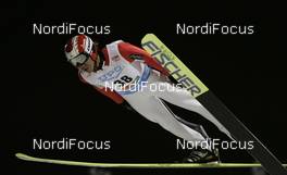 29.11.2007, Kuusamo, Finland (FIN): Takanobu Okabe (JPN)  - FIS world cup ski jumping, individual large hill qualification, Kuusamo (FIN). www.nordicfocus.com. c Furtner/NordicFocus. Every downloaded picture is fee-liable.