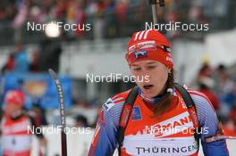 06.01.2008, Oberhof, Germany (GER): Olga Anisimova (RUS) - IBU World Cup biathlon, mass women - Oberhof (GER). www.nordicfocus.com. c Manzoni/NordicFocus. Every downloaded picture is fee-liable.