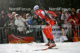 05.01.2008, Oberhof, Germany (GER): Halvard Hanevold (NOR) - IBU World Cup biathlon, sprint men - Oberhof (GER). www.nordicfocus.com. c Manzoni/NordicFocus. Every downloaded picture is fee-liable.