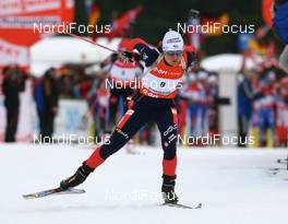 13.01.2008, Ruhpolding, Germany (GER): Sylvie Becaert (FRA) - IBU world cup biathlon, pursuit women, Ruhpolding (GER). www.nordicfocus.com. c Manzoni/NordicFocus. Every downloaded picture is fee-liable.