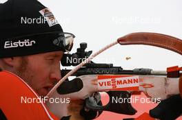 12.01.2008, Ruhpolding, Germany (GER): Simon Eder (AUT) - IBU world cup biathlon, sprint men, Ruhpolding (GER). www.nordicfocus.com. c Manzoni/NordicFocus. Every downloaded picture is fee-liable.