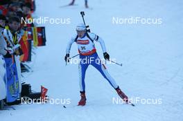 11.01.2008, Ruhpolding, Germany (GER): Dijana Grudicek-Ravnikar (SLO)  IBU world cup biathlon, sprint women, Ruhpolding (GER). www.nordicfocus.com. c Manzoni/NordicFocus. Every downloaded picture is fee-liable.