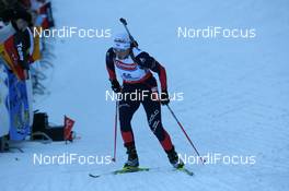 11.01.2008, Ruhpolding, Germany (GER): Julie Carraz (FRA) - IBU world cup biathlon, sprint women, Ruhpolding (GER). www.nordicfocus.com. c Manzoni/NordicFocus. Every downloaded picture is fee-liable.