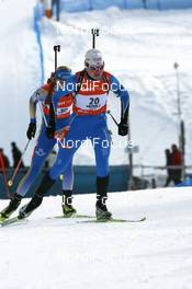 20.01.2008, Antholz, Italy (ITA): Kaisa Varis (FIN) and Helena Jonsson (SWE) - IBU World Cup biathlon, mass women - Antholz (ITA). www.nordicfocus.com. c Manzoni/NordicFocus. Every downloaded picture is fee-liable.